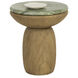 Orula 21 X 18 inch Marble Look / Sage Outdoor End Table